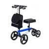 Livingstone Knee Scooter Walker 10 Inch Front Tyres 9.6kg Multifunctional Brakes With Bag Blue