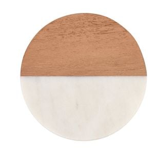 Maxwell & Williams 10cm Coaster Collective Round White Marble
