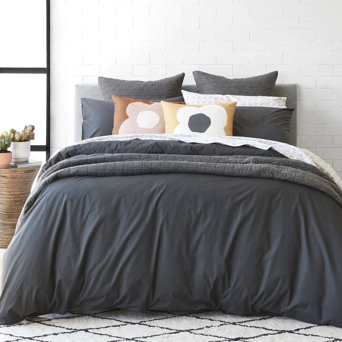 Edit Quilt Cover Single Graphite 140X210cm Alex Liddy