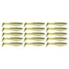 3x 5PK 4In Rapala Crush City Heavy Plastic Paddle Tail Lures - Pearl Watermelon