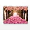 Pink Blossom Trees With Sun Light Print 100% Australian Made 90x60cm (Stretched Canvas)