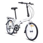 Progear 20" Nomad Folding Bike in Pearl White