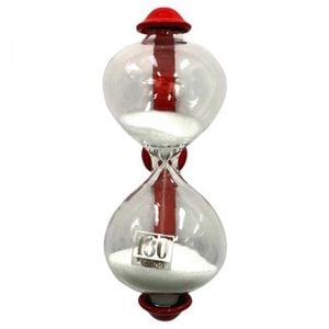 Dulton Magnetic Sandglass Kitchen Timer Red 3 Minutes
