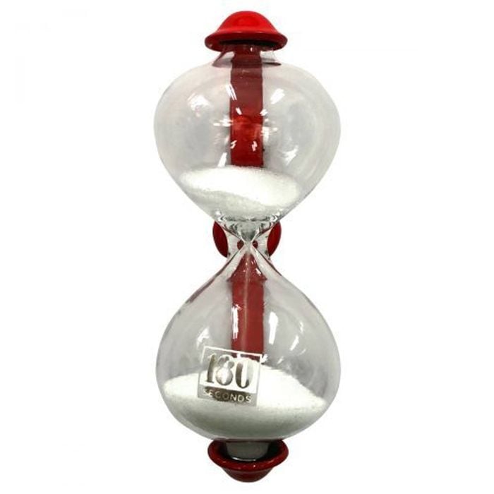 Dulton Magnetic Sandglass Kitchen Timer Red 3 Minutes