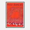 Galrie Roland Garros 1984 - Stunning Abstract Tennis Art Print for Home Decor, Black Frame, A1 60 x 84cm (23 x 33inch)