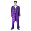 Adult s Halloween Purple Clown Costume Joker Creepy Evil Jester L/XL Heights 175cm-185cm