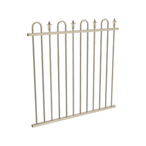 ProtectorAl 350 - 1200 x 1200mm Paperbark Aluminium Pool Fence Panel Loop And Spear