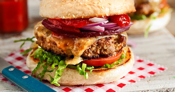 Cheesy Beef Burgers Recipe | Matador BBQs