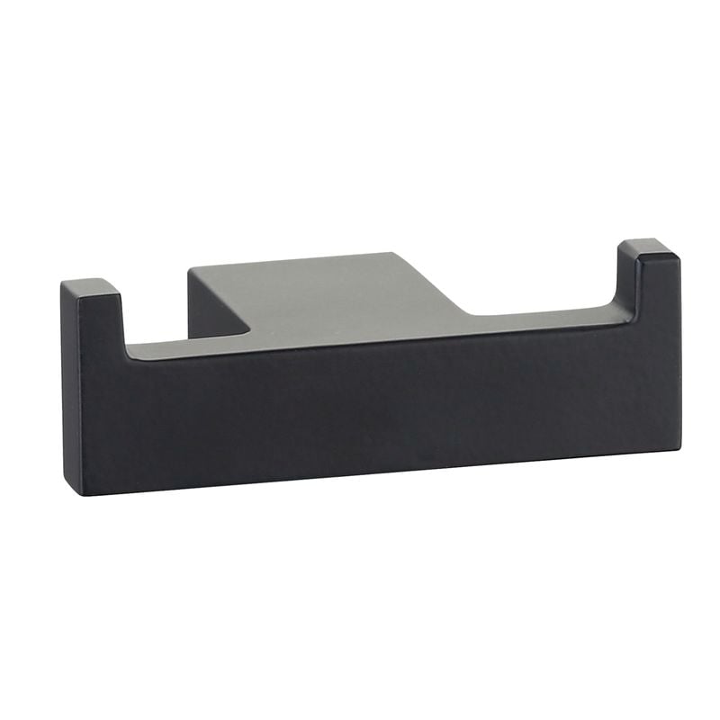 Mondella Matte Black Rumba Double Robe Hook