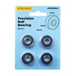 Richmond 22 x 8 x 7mm Rubber Sealed Precision Ball Bearing - 4 Pack