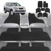 6D Diamond Car Floor Mats for Isuzu MU-X 2013-2020-Ultimate Set-Black-Outback GT