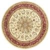 Adelaide 15 200x200 Cream Red Round Rug