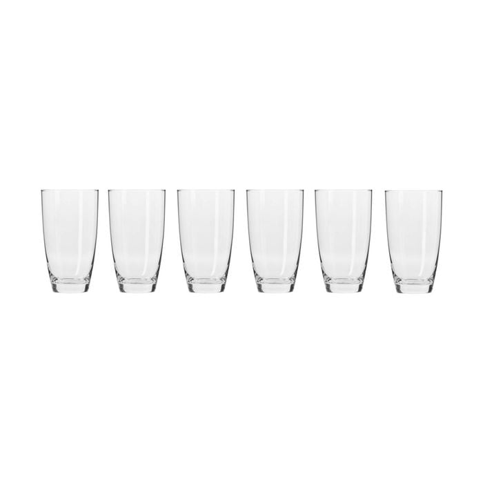 6pc Krosno Harmony 500ml Highball Glass Set - Clear