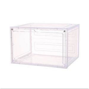 Provecta Stackable Shoe Storage Box Translucent White 10 Piece