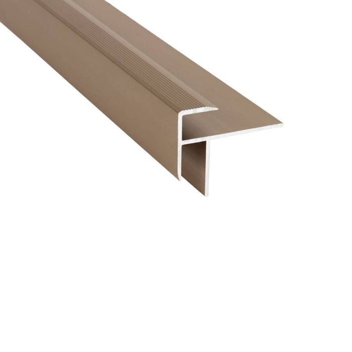 Roberts 8mm x 3.3m Stair Nosing Trim Bronze