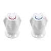 Shaw & Mason White Six Point Basin Top Assembly - Pair