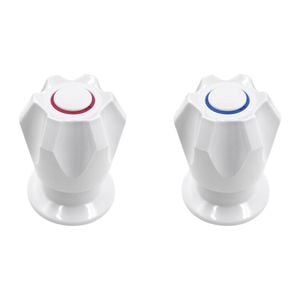 Shaw & Mason White Six Point Basin Top Assembly - Pair