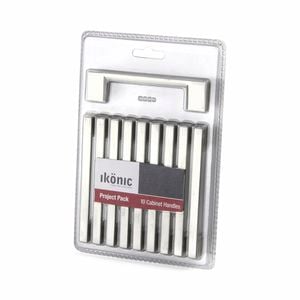 Ikonic Satin Nickel Plate Firth Cabinet Handle - 10 Pack