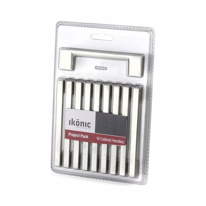 Ikonic Satin Nickel Plate Firth Cabinet Handle - 10 Pack