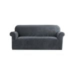 Artiss 3 Seater Sofa Cover Couch Cover Velvet Grey