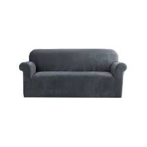 Artiss 3 Seater Sofa Cover Couch Cover Velvet Grey