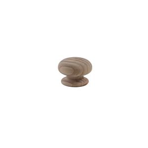 Sylvan Convex Wooden Door Knob 55mm Pine - Pine