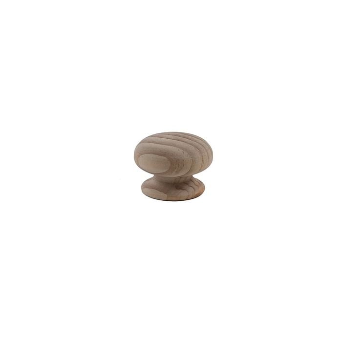 Sylvan Convex Wooden Door Knob 55mm Pine - Pine