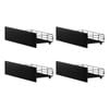 Oikiture Bed Frame Trundle Storage Drawers Set of 4 Metal Black