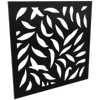 ProtectorAl 300 - 940 x 300 - 940 Black Large Leaf Framed Composite Decorative Panel 