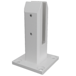 ProtectorAl Glass Pool And Balustrade White Matt Flanged Chisel Spigot