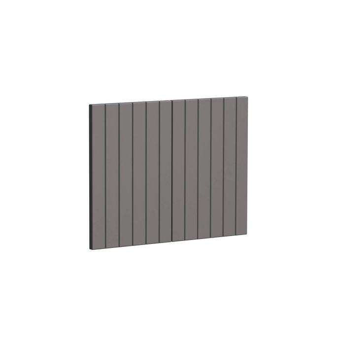 Kaboodle 600mm Smoked Grey V-Groove Farmhouse Sink Doors - 2 Pack