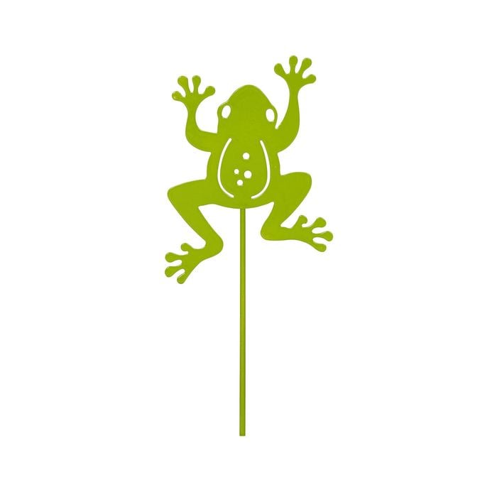 Northcote Pottery Decorative Flat Metal Frog Stake
