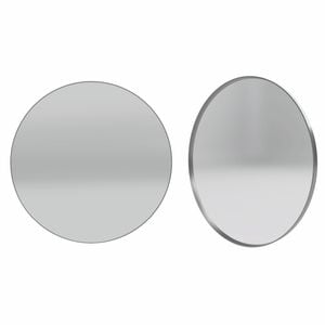 Forme 800mm Brushed Stainless Steel Round Framed Mirror