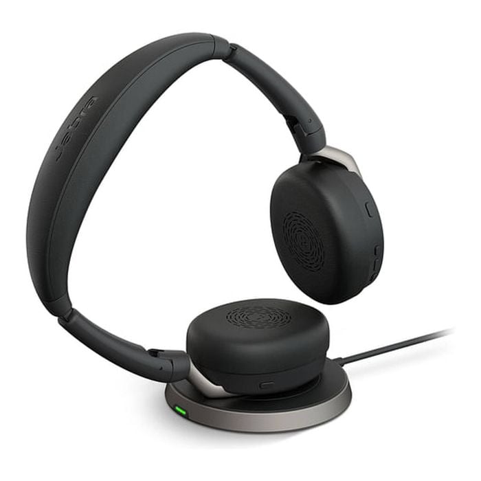 Jabra Evolve2 65 Flex Usb-a Ms Teams Stereo Bluetooth Headset With Charging Stand [26699-999-989]