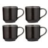 Ladelle Melange Set of 4 Mugs - Charcoal