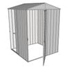 Build-a-Shed 1.5 x 1.5 x 2.3m Single Hinged Door Gable Shed with Single Sliding Side Door - Zinc