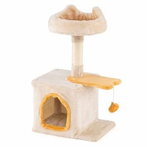 Costway Cat Tree Tower Perch Condo Sisal Scratching Post Fish-shape