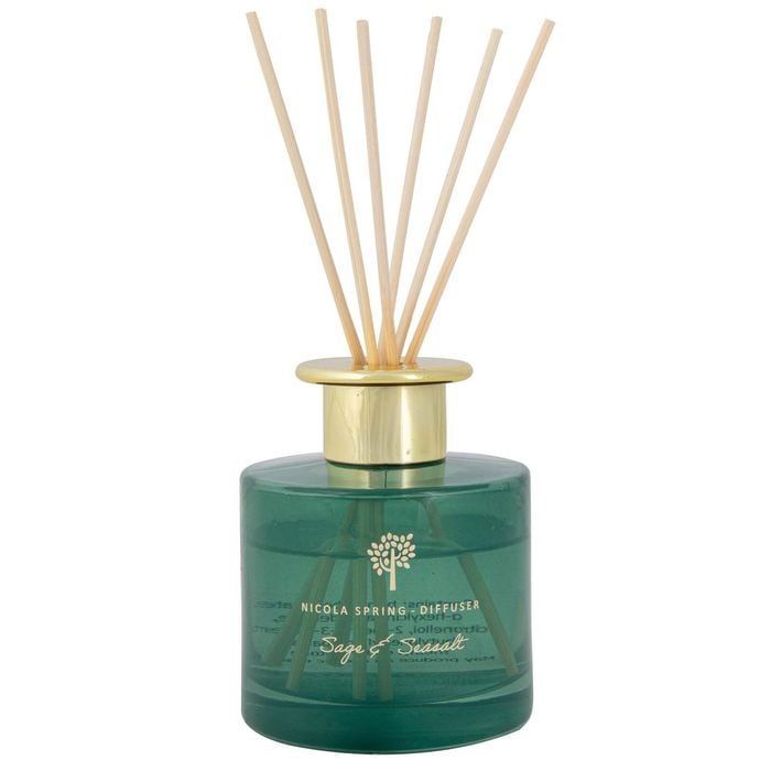 Reed Diffuser - 200ml - Sage & Seasalt - Herbal Spa Fragrance with 8 Reeds Long Lasting Aromatherapy