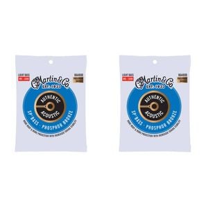 2PK Martin Guitar MA4800 Authentic Bass 4 Strings 92/8 Phosphor Bronze Light