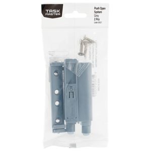Taskmaster 75mm Grey Push to Open System - 2 Pack