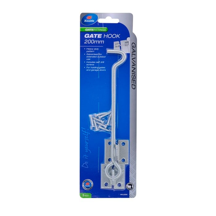 Zenith 200mm Galvanised Heavy Duty Gate Hook