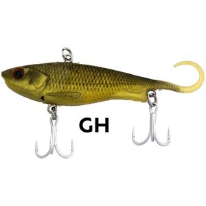 Zerek Lure Fish Trap 65mm 10g Soft Vibe Fishing Lure Gold Herring/GH