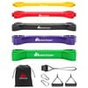 METEOR 5-Level Power Resistance Bands Set with Carry Bag and Handles