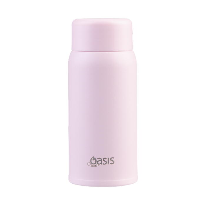 Oasis Stainless Steel Double Wall Insulated Mini Mini Drink Bottle 150ml - Pink