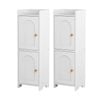 2x Artiss Bathroom Storage Cabinet 75cm White