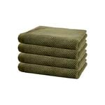 Angove 4pack Hand Towel 40x70cm Olive