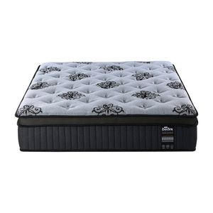 Bedra Queen Mattress Bamboo Pocket Spring Euro Top Medium Firm Egg Foam 32cm