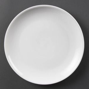Olympia Whiteware Coupe Plates 280mm Porcelain White Pack Of 6