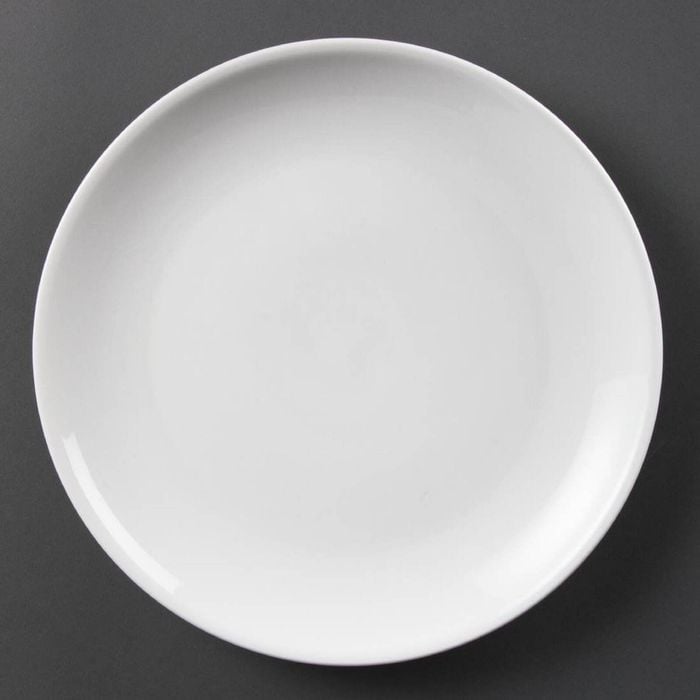 Olympia Whiteware Coupe Plates 280mm Porcelain White Pack Of 6