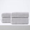 4pc Renee Taylor Aireys 650gsm Zero Twist Bath Sheet Vapour